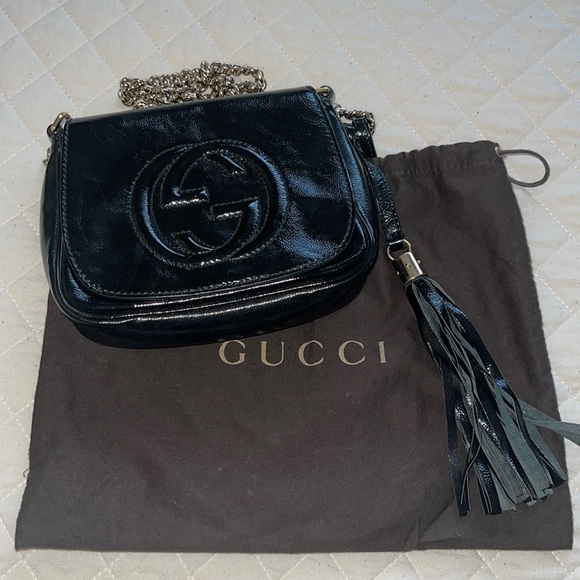 Gucci Soho Patent Leather Crossbody Chain Bag - Picture 3 of 11